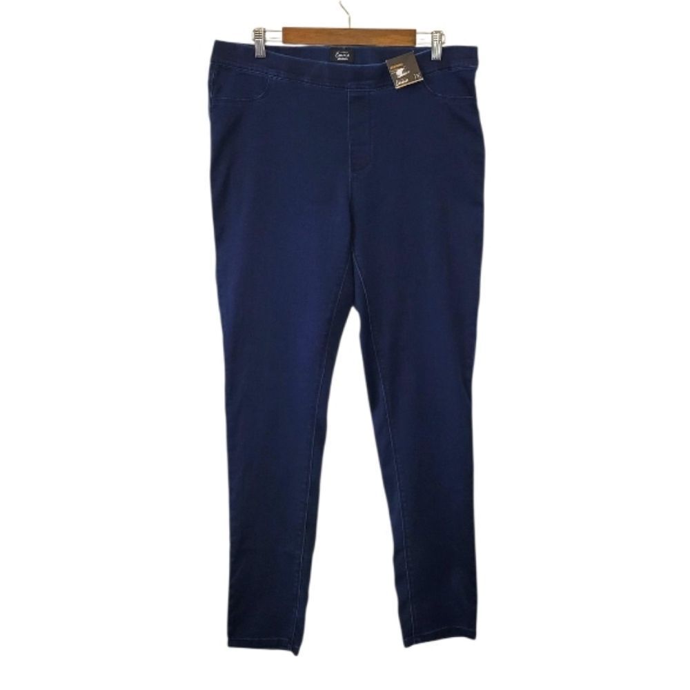 Simply Emma Navy Blue Denim Jegging Size 1X